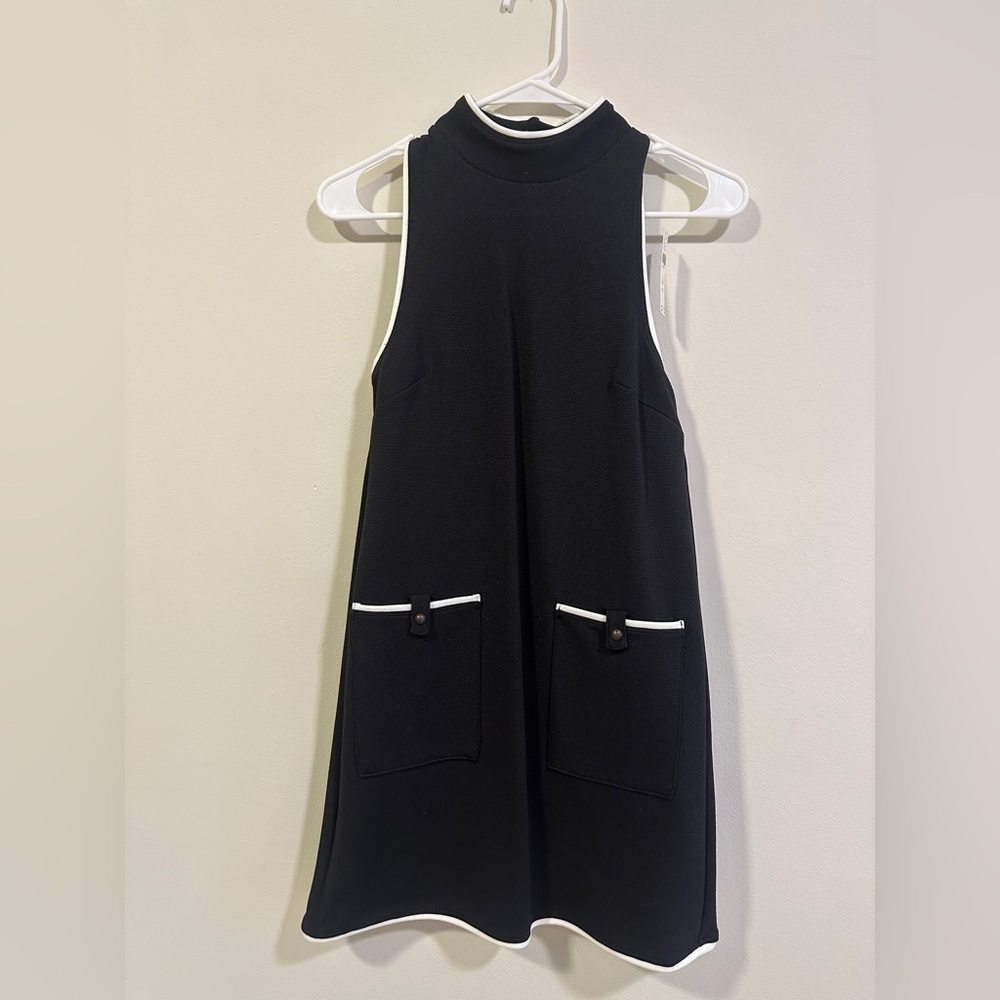 Anthropologie Maeve Sleeveless Mock-Neck Mini Dress XXSP - Picture 5 of 9